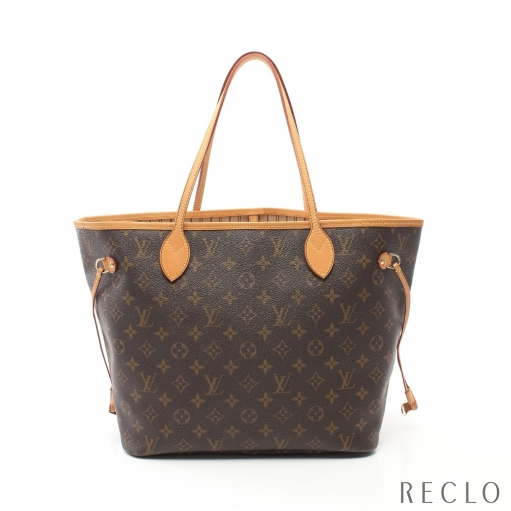 Louis Vuitton Neverfull MM Shoulder Bag Brown